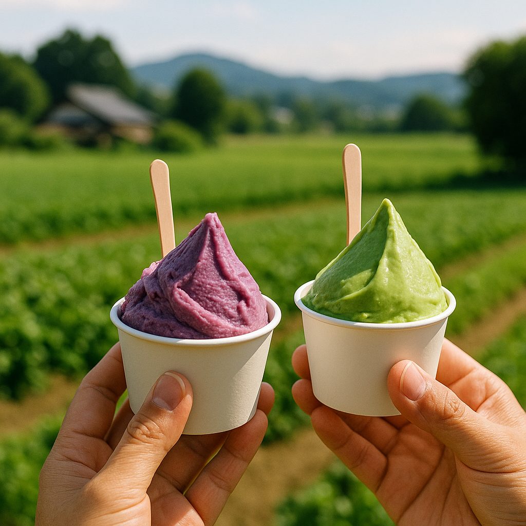 自社野菜のジェラート
